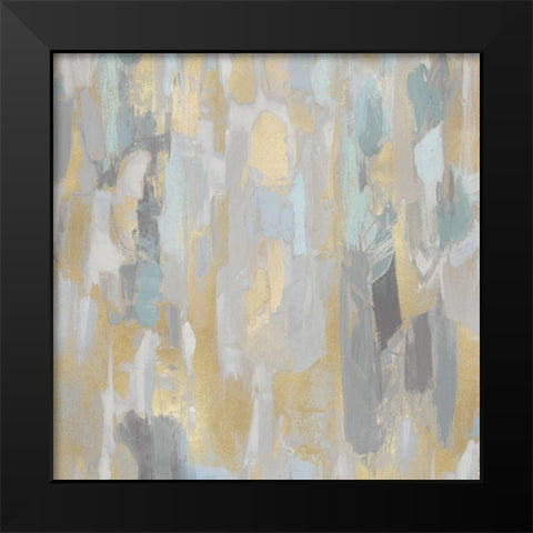 Reveal Aqua II Black Modern Wood Framed Art Print by Martin, Jennifer