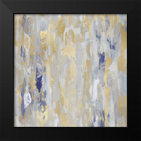 Reveal Blue I Black Modern Wood Framed Art Print by Martin, Jennifer