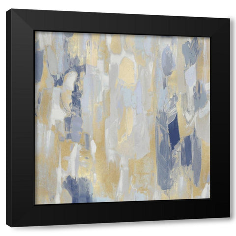 Reveal Blue II Black Modern Wood Framed Art Print with Double Matting by Martin, Jennifer
