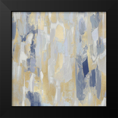 Reveal Blue II Black Modern Wood Framed Art Print by Martin, Jennifer