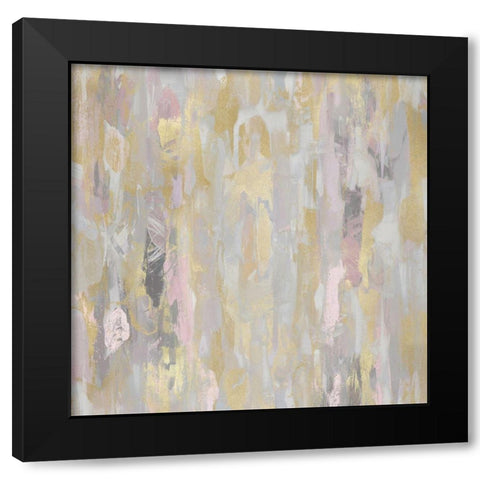 Reveal Pink Blush I Black Modern Wood Framed Art Print with Double Matting by Martin, Jennifer