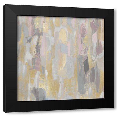 Reveal Pink Blush II Black Modern Wood Framed Art Print with Double Matting by Martin, Jennifer