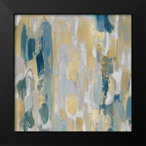 Reveal Teal II Black Modern Wood Framed Art Print by Martin, Jennifer