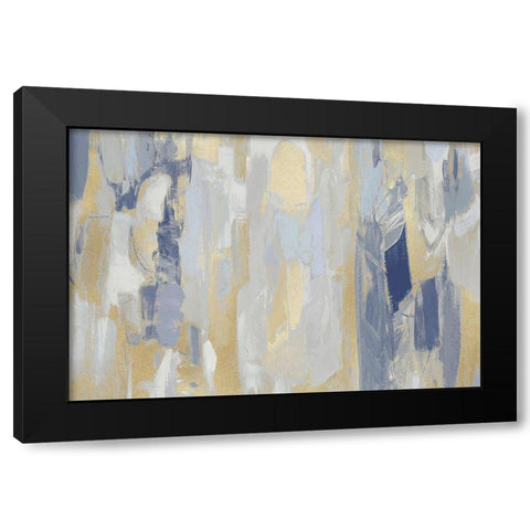 Revelation Blue Black Modern Wood Framed Art Print with Double Matting by Martin, Jennifer