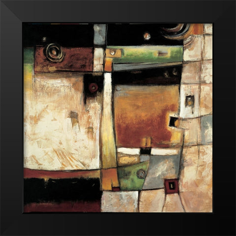 Construct I Black Modern Wood Framed Art Print by Parsons, Jonathan