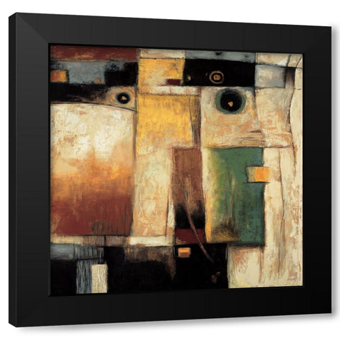 Construct II Black Modern Wood Framed Art Print by Parsons, Jonathan