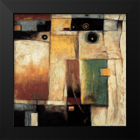 Construct II Black Modern Wood Framed Art Print by Parsons, Jonathan