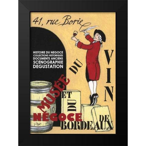 Jour D ouverture Black Modern Wood Framed Art Print by Got, Jean-Pierre