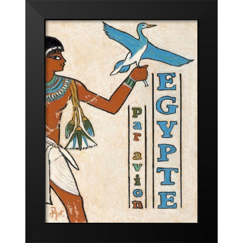 Egypte par avion Black Modern Wood Framed Art Print by Got, Jean Pierre