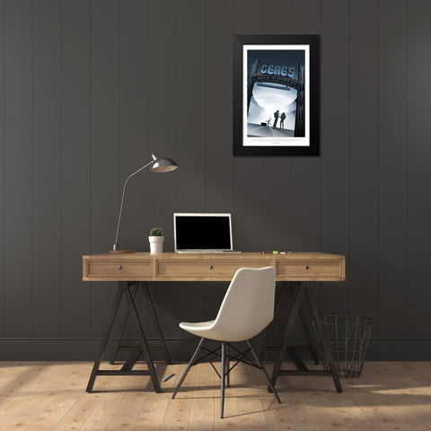 Ceres- Queen Of The Asteroid B Black Modern Wood Framed Art Print by JPL