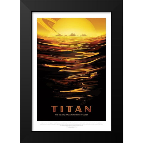 Ride The Tides Black Modern Wood Framed Art Print by JPL