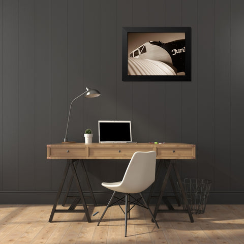 Cock Pit II Black Modern Wood Framed Art Print by Slemp, John