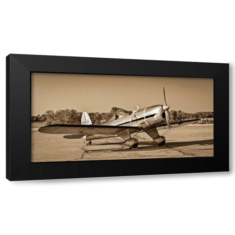 Mono Plane II Black Modern Wood Framed Art Print with Double Matting by Slemp, John