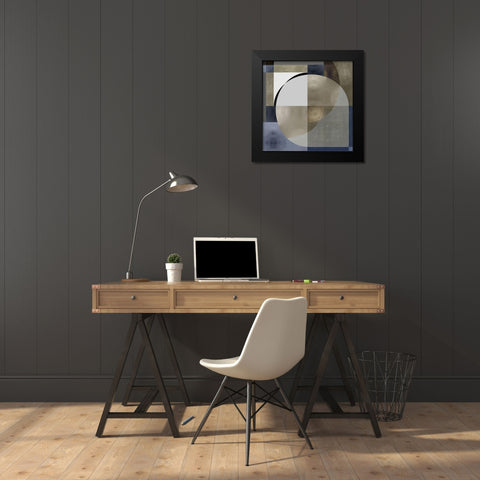 Meld I Black Modern Wood Framed Art Print by Thompson, Justin
