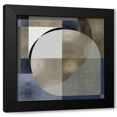 Meld I Black Modern Wood Framed Art Print by Thompson, Justin