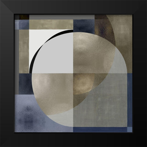 Meld I Black Modern Wood Framed Art Print by Thompson, Justin
