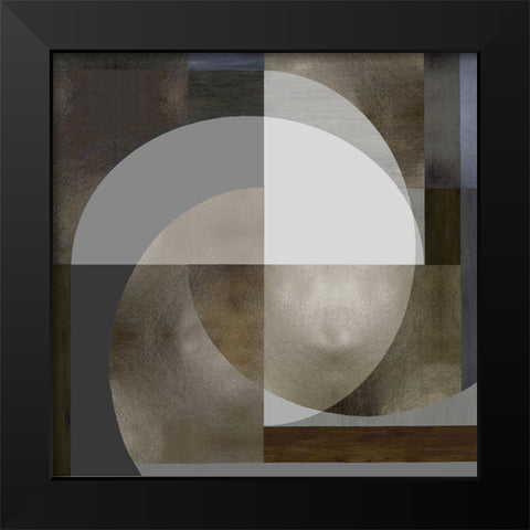 Meld IV Black Modern Wood Framed Art Print by Thompson, Justin
