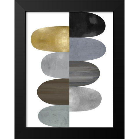 Engaged II Black Modern Wood Framed Art Print by Thompson, Justin
