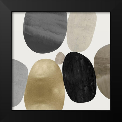 Mingle II Black Modern Wood Framed Art Print by Thompson, Justin