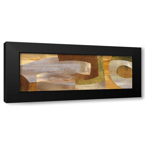 Connectivity Black Modern Wood Framed Art Print with Double Matting by Baker, Kevin