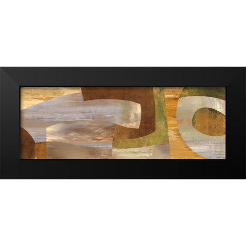 Connectivity Black Modern Wood Framed Art Print by Baker, Kevin