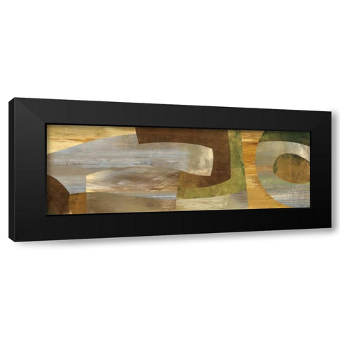 Connectivity Black Modern Wood Framed Art Print with Double Matting by Baker, Kevin