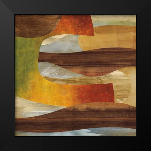Systematic II Black Modern Wood Framed Art Print by Baker, Kevin