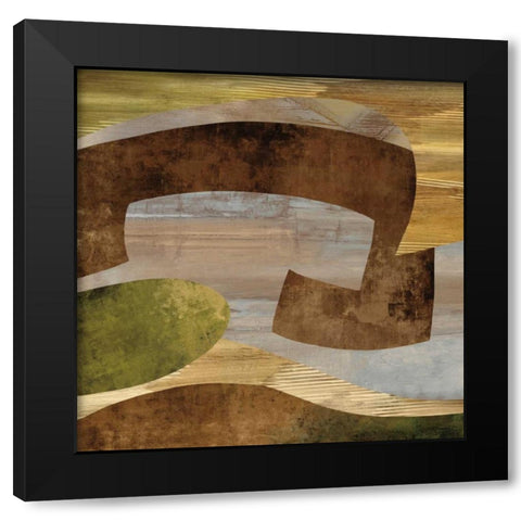 Conjunction I Black Modern Wood Framed Art Print by Baker, Kevin