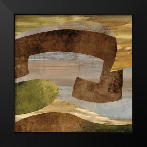 Conjunction I Black Modern Wood Framed Art Print by Baker, Kevin