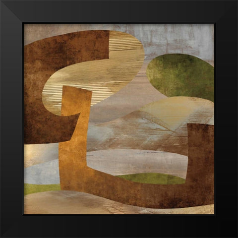 Conjunction II Black Modern Wood Framed Art Print by Baker, Kevin
