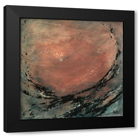 Desert Moon Black Modern Wood Framed Art Print by Abbott, Kimberly