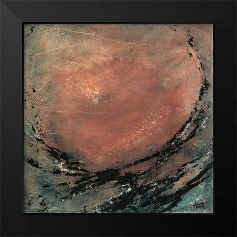 Desert Moon Black Modern Wood Framed Art Print by Abbott, Kimberly