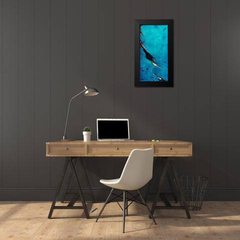 Landslide Black Modern Wood Framed Art Print by Abbott, Kimberly