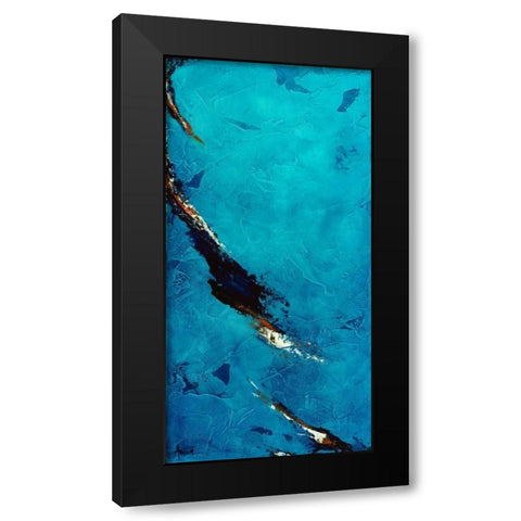 Landslide Black Modern Wood Framed Art Print with Double Matting by Abbott, Kimberly