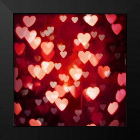 Love Is In The Air Black Modern Wood Framed Art Print by Carrigan, Kate