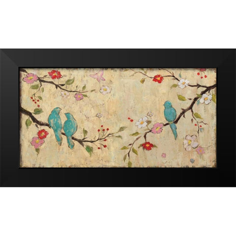 Trio Black Modern Wood Framed Art Print by Frances, Katy