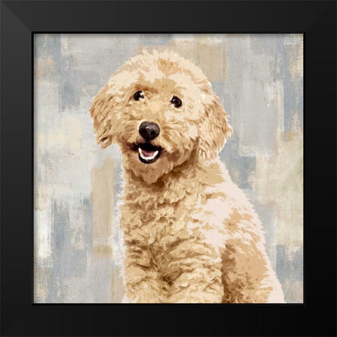 Poodle Black Modern Wood Framed Art Print by Rodgers, Keri