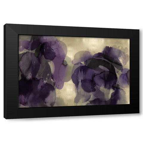 Cascade Amethyst Black Modern Wood Framed Art Print by Jett, Kristina