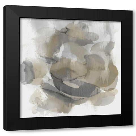 Neutral Flow II Black Modern Wood Framed Art Print with Double Matting by Jett, Kristina