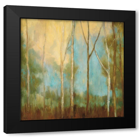 Bare Trees II Black Modern Wood Framed Art Print by Mitchell, Kristi