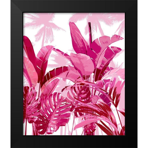 Palm Forest Pink II Black Modern Wood Framed Art Print by Blake, Madeline
