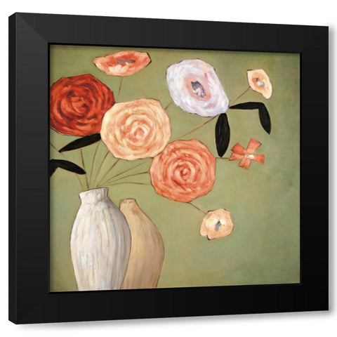 Flourish I Black Modern Wood Framed Art Print by Olsen, Katy