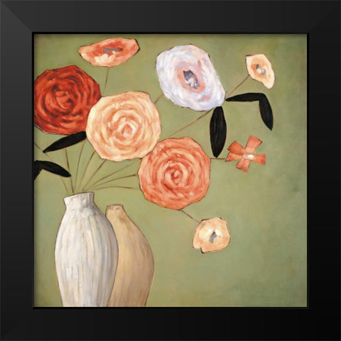 Flourish I Black Modern Wood Framed Art Print by Olsen, Katy
