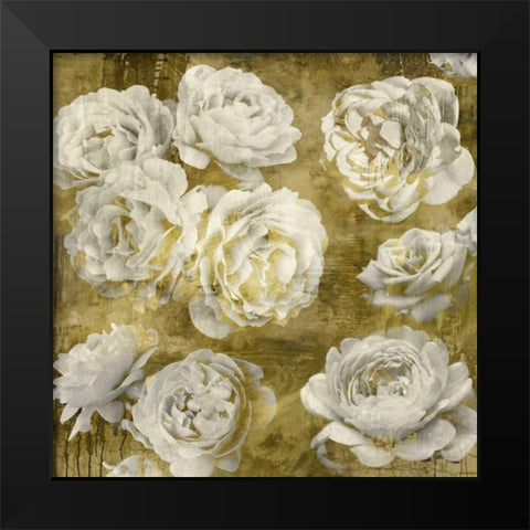 White in Gold Black Modern Wood Framed Art Print by Bennett, Kate