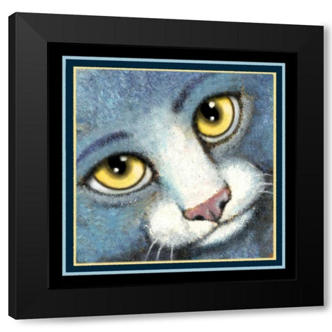 Blue Ribbon Baby (Detail) Black Modern Wood Framed Art Print with Double Matting by Seeley, Laura