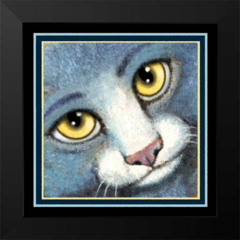Blue Ribbon Baby (Detail) Black Modern Wood Framed Art Print by Seeley, Laura
