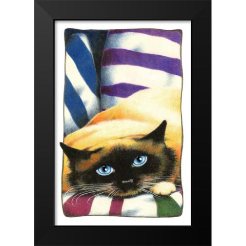 Crossroads Black Modern Wood Framed Art Print by Seeley, Laura