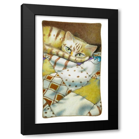 Daydreams (with Mouse) Black Modern Wood Framed Art Print by Seeley, Laura