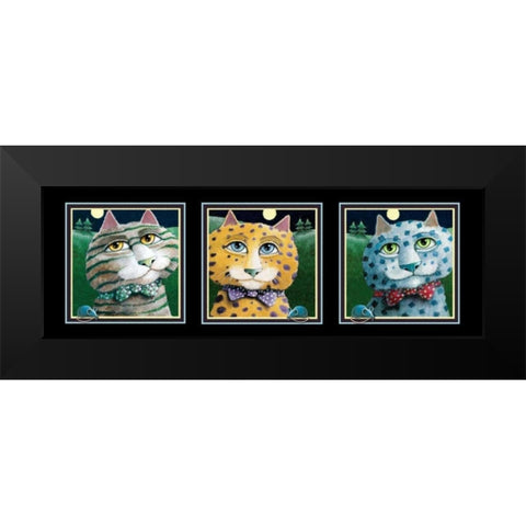 On Safari-Trio I Black Modern Wood Framed Art Print by Seeley, Laura