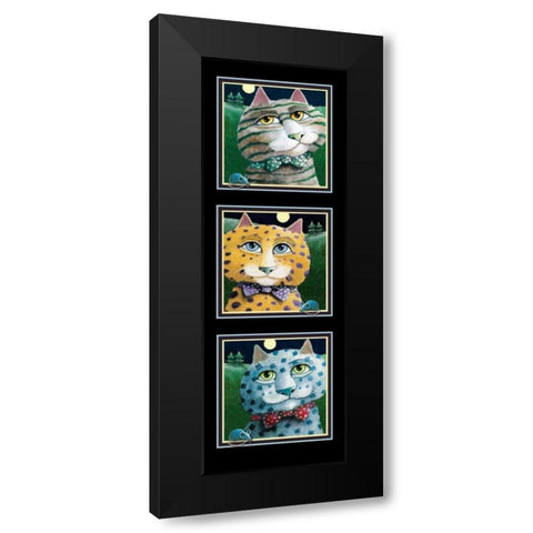 On Safari-Trio II Black Modern Wood Framed Art Print by Seeley, Laura